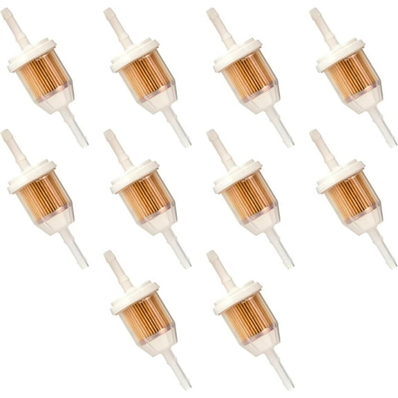 10L0L 10PCS Golf Cart Fuel Filter for Gas Golf Cart Yamaha EZGO Club Car DS Precedent, 72084G01, JN6-F4560-00, JN3-F4560-00
