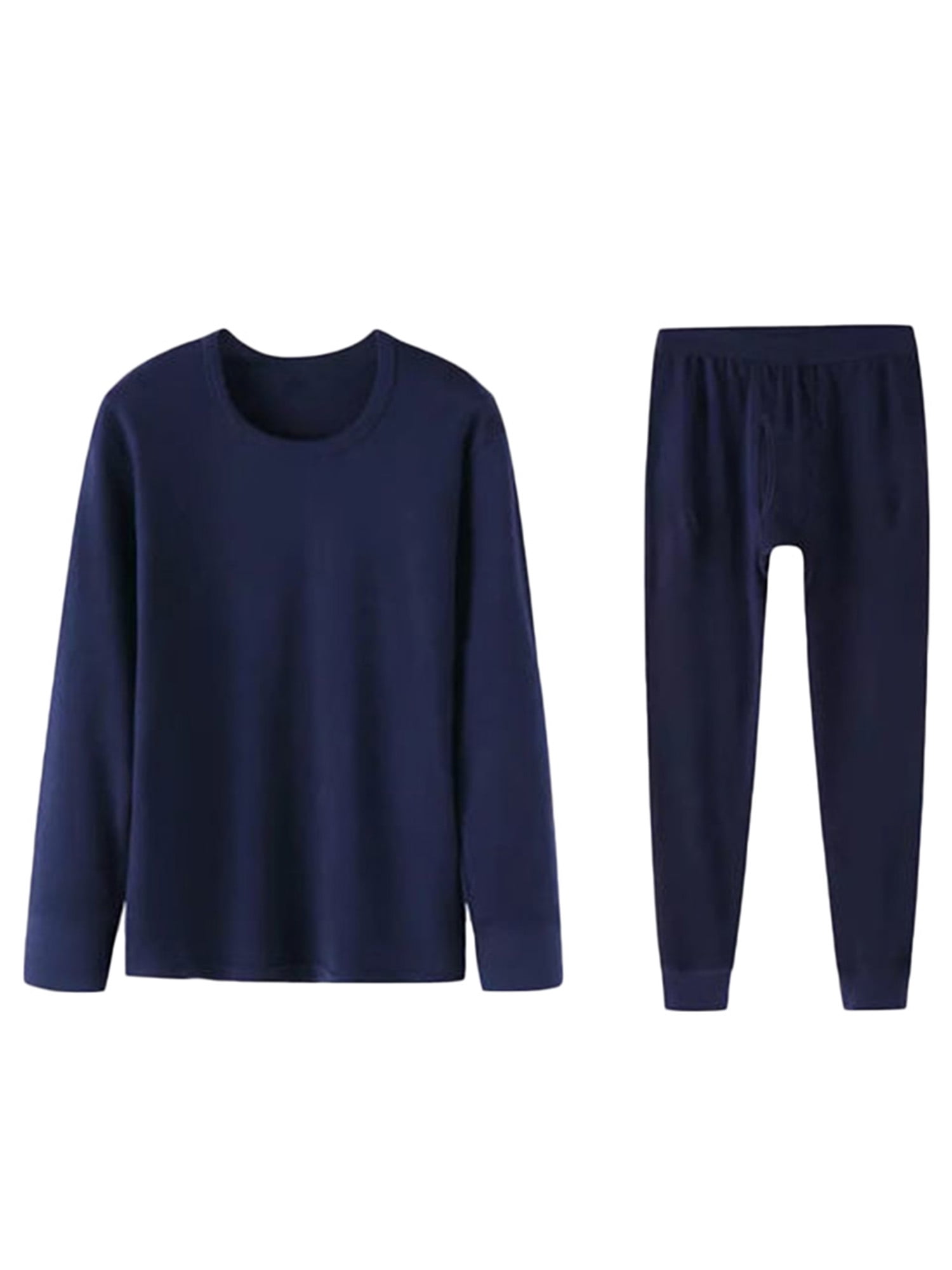 Frontwalk M-4XL Men Pants Sets Winter Warm Fleece Pajama