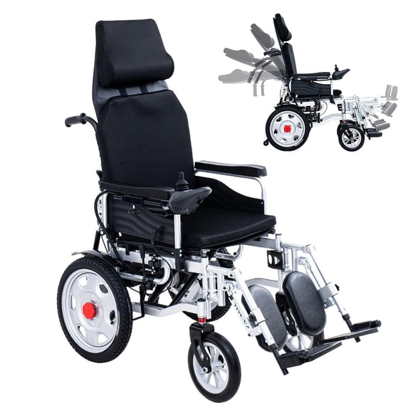 Gambimedic Silla De Ruedas Eléctrica Todoterreno 4 En 1 Reclinable Eleva Piernas GM6006