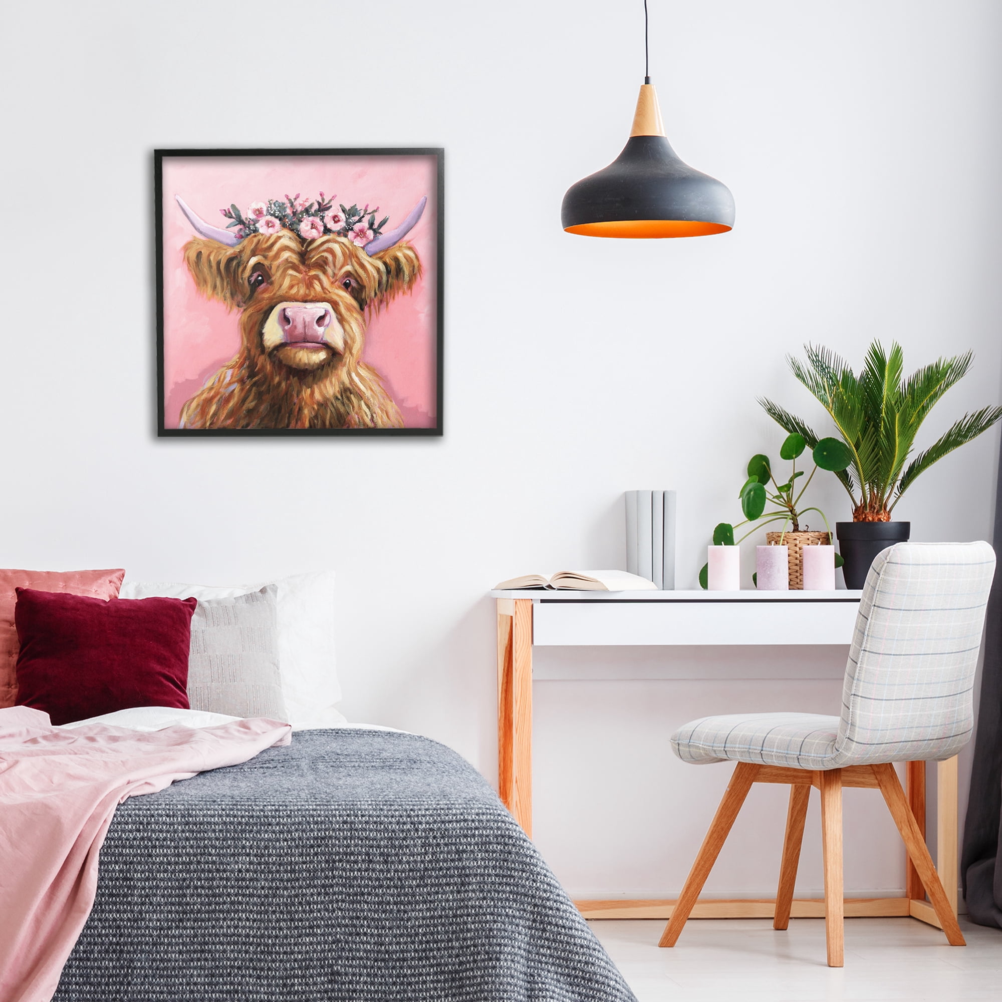 Stupell Industries Grace Of The Glen Black Framed Giclee Art, design by Lucia Stewart