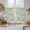 Green, variant on Pink Spring Floral Kitchen Curtain for Berdoom Living Room Cafe 45 Inch Length, Elegant Farmhouse Flowers Birds Watercolor Tiers Curtains Light Filtering Drapes Window Treatment 2 Panels 52"Wx45"L