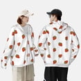thumbnail image 6 of Daiia Hand Drawn Strawberry UPF 50+ Sun Protection Hoodie Jacket Lightweight Long Sleeve Sun Shirt for Women Men with Pocket Hiking Outdoor-3X-Large, 6 of 9