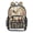 Vintage Flowers and Hens, variant on PVC Transparent Backpacks Clear Backpack for Travel and Outings Pink with Gold Butterfly