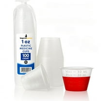 Impresserve 1oz Disposable Plastic Medicine Cups - 100 Count