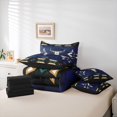 thumbnail image 6 of jejeloiu Rustic Western Cowboy 7 Pieces Bedding Comforter Set,Farmhouse Bull Skull Full Bedding Set,Vintage Aztec Geometric Fitted Sheet Flat Sheet For Adults,Super Cozy Room Decor Reversible, 6 of 8