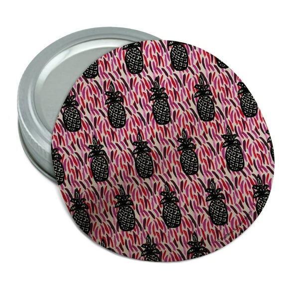 Wacky Pineapples Pattern Round Rubber Non-Slip Jar Gripper Lid Opener