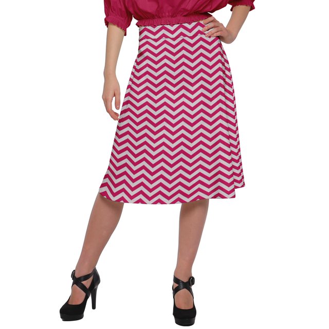 Moomaya Jupe Imprimée pour Femmes en Poly Spandex Tenue Décontractée Été Jupe pour Filles