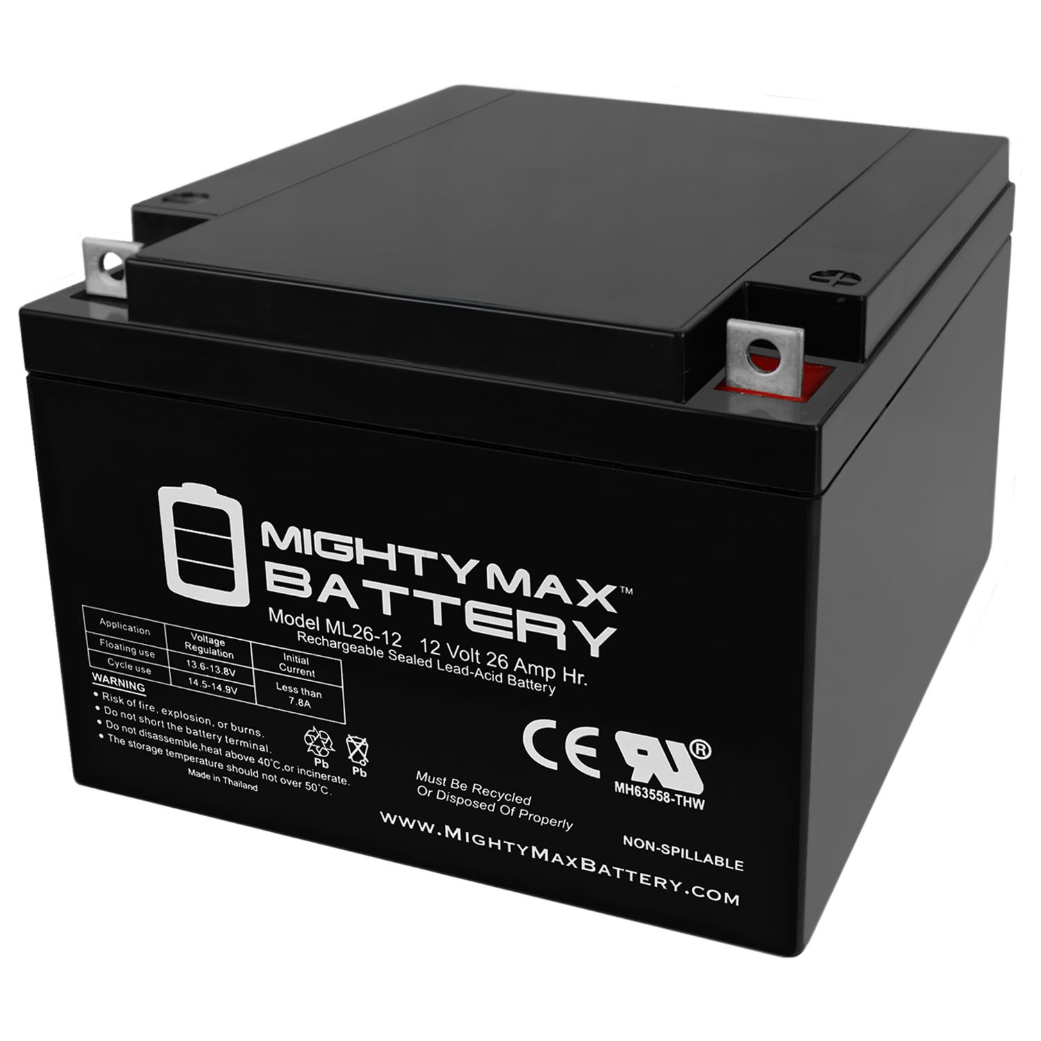 12V 26AH Battery Replacement for Odyssey PC925 - image 1 of 6