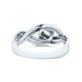 thumbnail image 3 of Double Infinity Knot New Style Mittal Promise Band Ring Ring 925 Sterling Silver Size 4, 3 of 5
