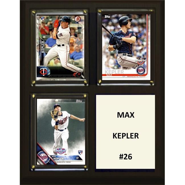 C&I Collectables 810KEPLER 8 x 10 in. MLB Max Kepler Minnesota Twins Three  Card Plaque