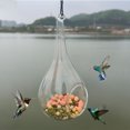 thumbnail image 6 of PRETXORVE Bird Feeder, Humming Glass Feeder Manually Blowing Glass Hummingbird Feeder, 6 of 9