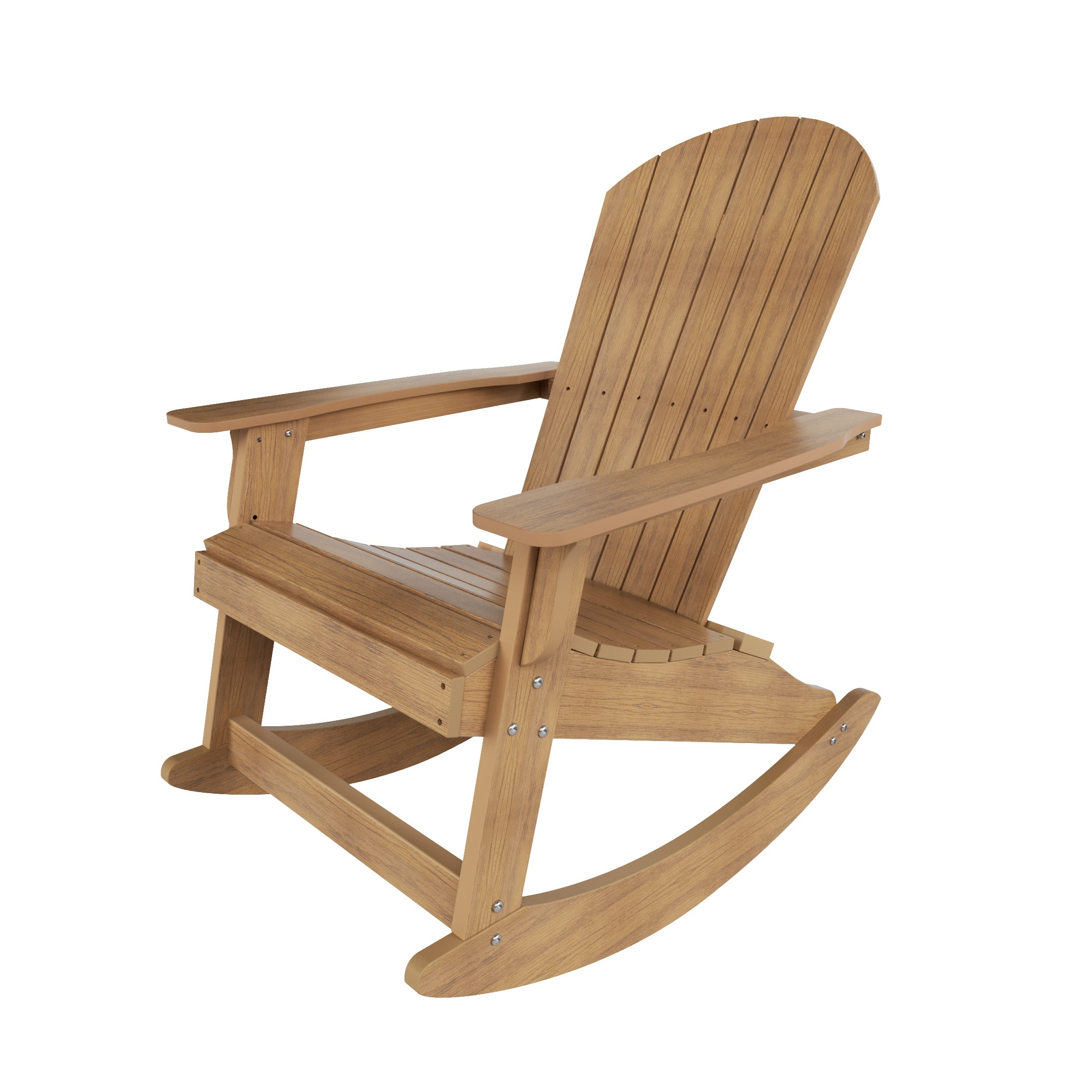 Outdoor Rocking Adirondack Chair, Teak