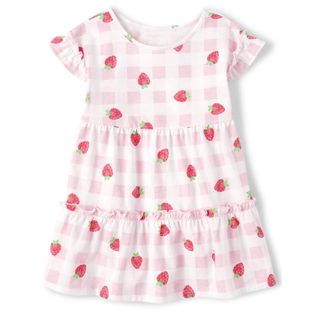 Vestido de moda The Children's Place para niña pequeña rosa 3T