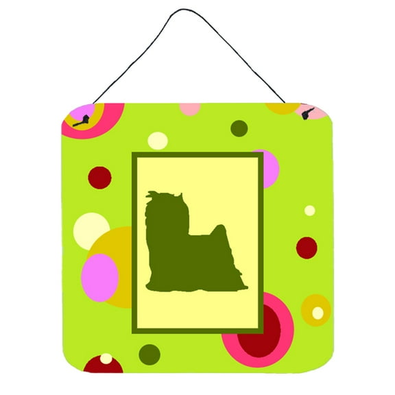 Carolines Treasures CK1084DS66 Yorkie Wall or Door Hanging Prints 6HX6W multicolor