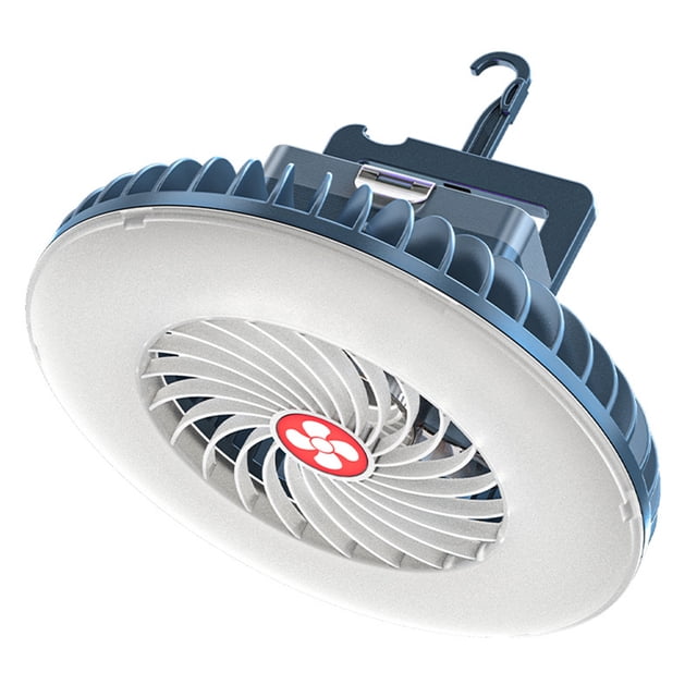 Luz exterior Ventilador portátil para acampar Linterna LED Mini ventilador de escritorio USB recarga Tomshoo Luz exterior