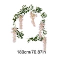 thumbnail image 3 of Iumwxz Artificial Forsythia Wisteria Garland Greenery Decorative Floral Vine Door Window Railing Home Wedding Event Spring Summer Visual Arrangement Pink, 3 of 6