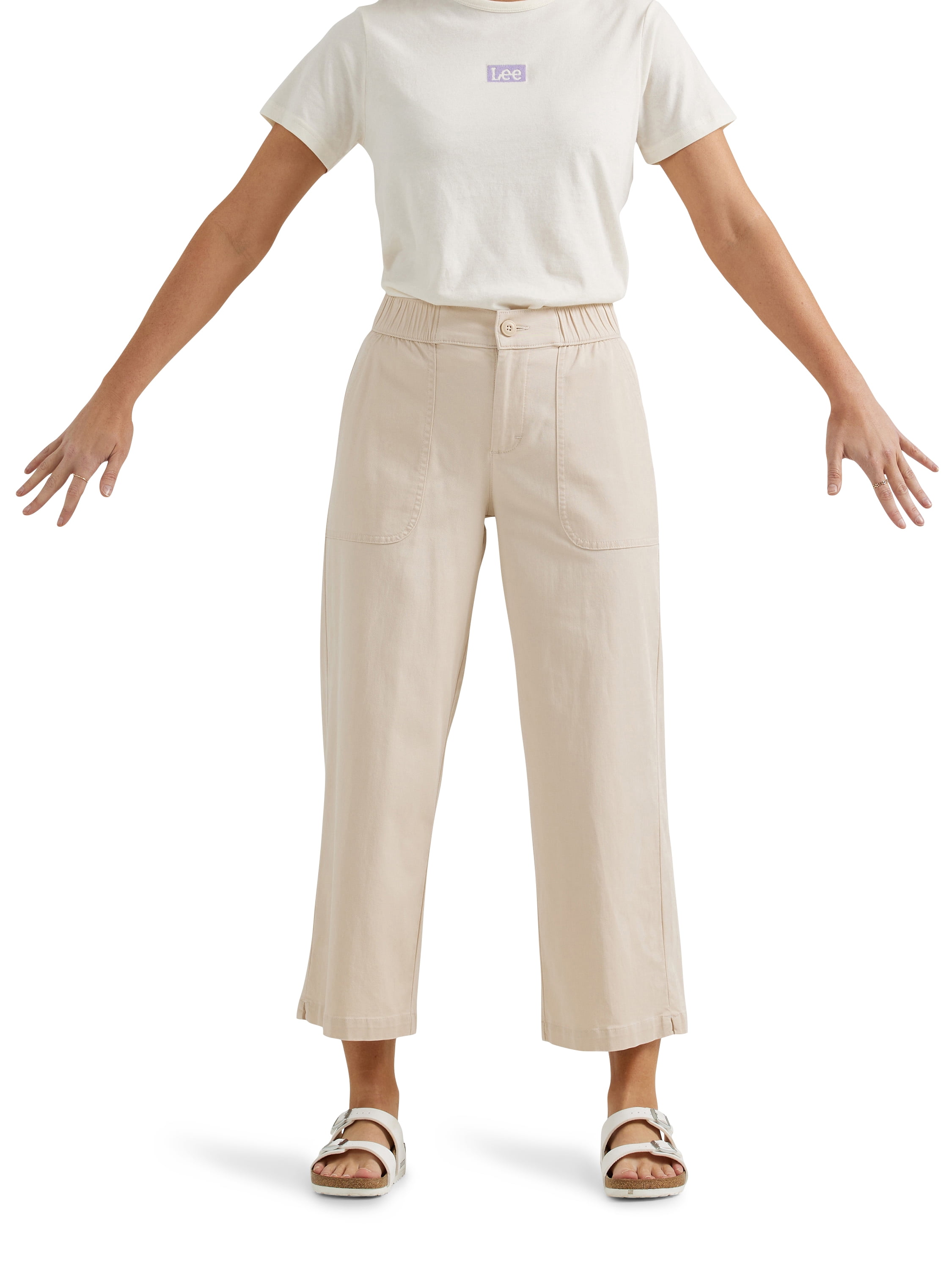 Lee® Women's Ultra Lux Comfort Wide Leg Utility Crop Pant