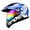 Storm Blue, variant on 1Storm Dual Sport Helmet Motorcycle Full Face Motocross Off Road Bike HGXP14A Glossy White