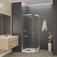 thumbnail image 4 of ANZZI Mare 35 in. x 76 in. Framed Shower Enclosure with TSUNAMI GUARD in Polished Chrome, 4 of 13