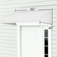 thumbnail image 5 of Kozyard WeatherShield PVC Awning with 2 Side Wings W66'' x D40'' for Door Entrance - Durable Porch Awning for House - Exterior Door Canopy - Front-Door Awnings - Weather-Resistant, 5 of 7