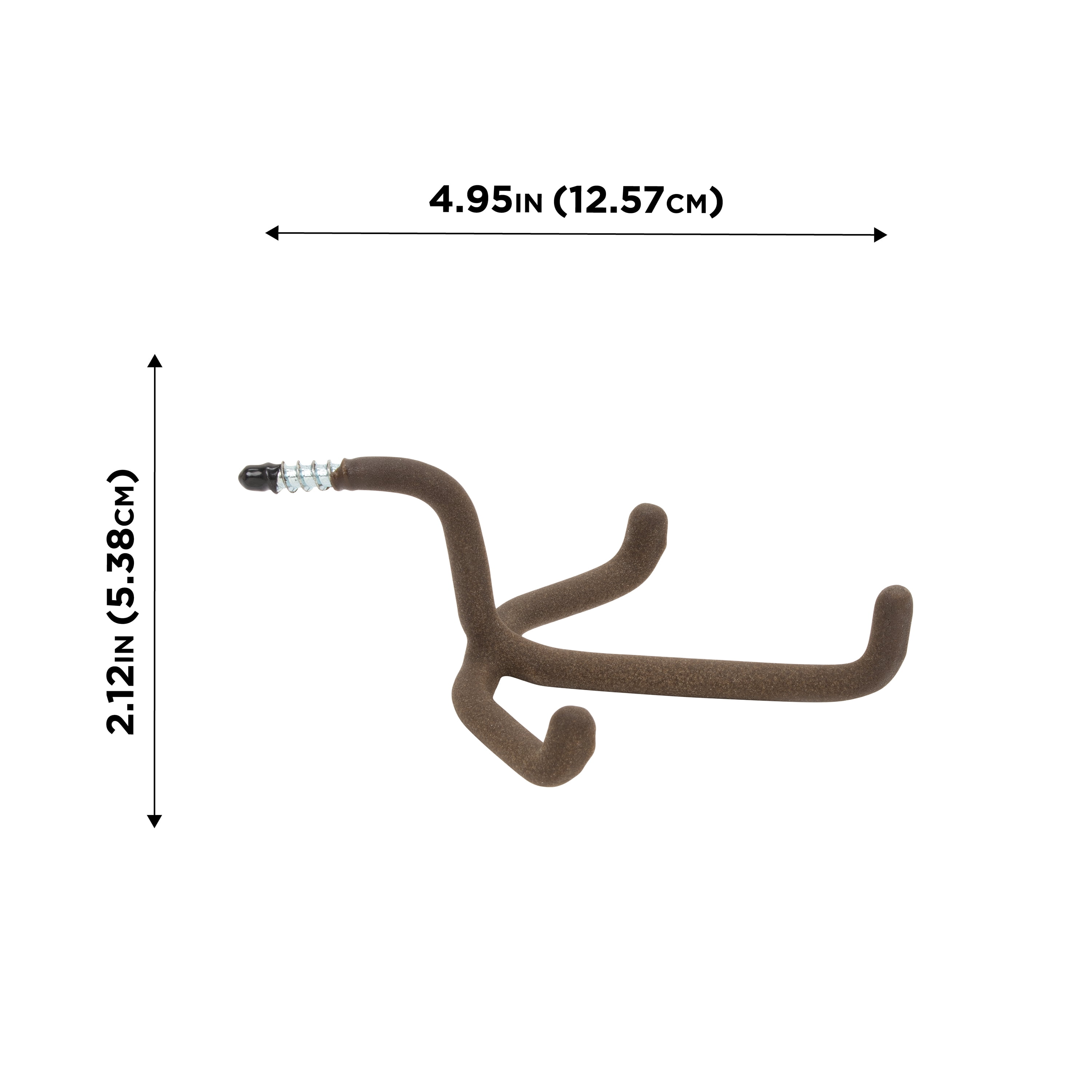 (2 pack) Allen Company Triple Screw-In Gear Hanger & Hook - Lightweight Quiet Design for Tree Stand & Blind - Brown