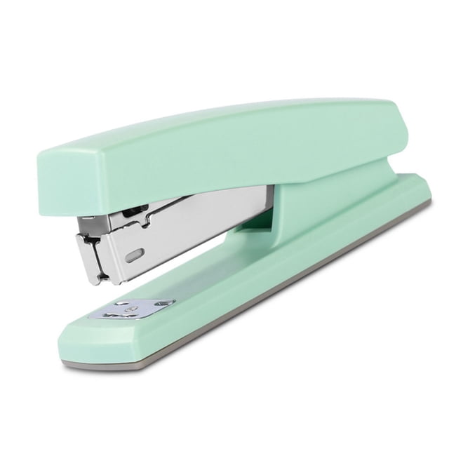 Paper Stapler, Easy Operation Ergonomic Stapler for Office Light Blue,Light Green