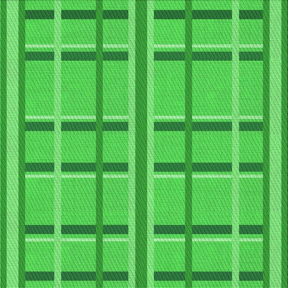 Ahgly Company Indoor Square Patterned Neon Green Area Rugs, 5' Square
