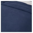 thumbnail image 6 of 100% Cotton King Size Bed Blanket - Blue Waffle Weave Lightweight Summer Layering Blanket - 102x90in Prewashed Breathable, Woven, 6 of 7