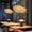 Fish Shape,E26, variant on OUKANING 24inch Fish-Shaped Lantern Pendant Lighting Rattan Light, Weaving Natural Wicker Ceiling Hanging Light Woven Chandelier with Adjustable Cord for Dining Room Living Room Restaurant