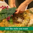 thumbnail image 6 of 30 Pcs Christmas Artificial Pine Branches with Red Berry Stems- NOGIS 11.8" Faux Evergreen Norfolk Pine Cypress Leaves Stems- Fake Foliage Pine Needles Picks for DIY Craft Garland Home Decor, 6 of 7