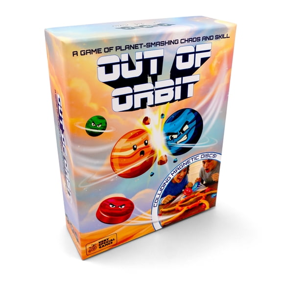 Out of Orbit, Magnetic Dexterity Board Game for 2–4 Players, Ages 8 , Flicking Space Strategy Party Game