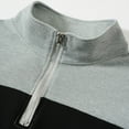 thumbnail image 4 of hotojiny Men's Quarter Zip Pullover Long Sleeve Colorblock Golf Shirts Lightweight Fashion Stand Collar Work Sweatshirts, 4 of 6