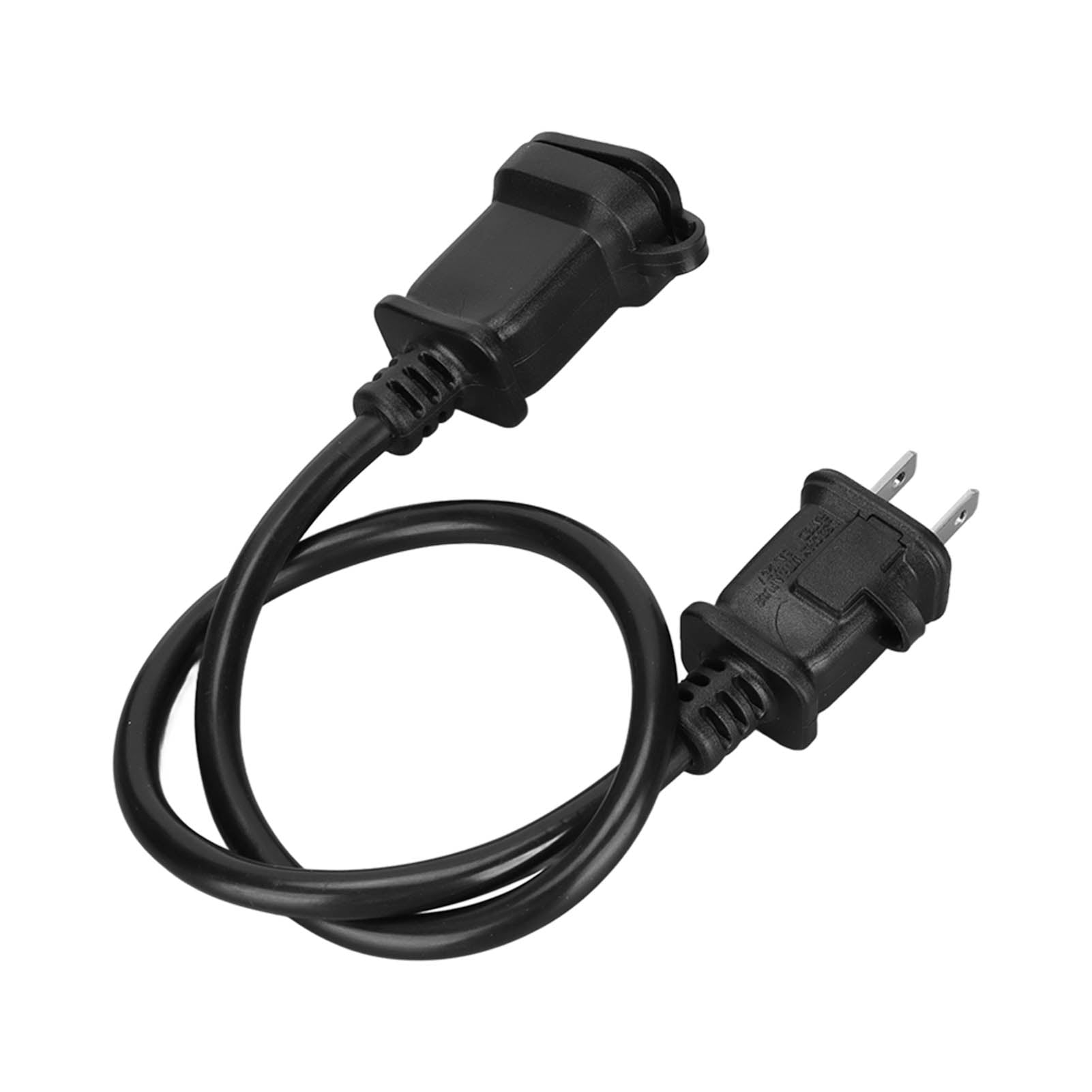 Octpeak USA Male Female Extension Power Cord, Power Extension Cord 2 Prong With Fuse Waterproof