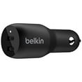 thumbnail image 5 of Belkin 36-Watt Dual-USB Car Charger - Power Delivery 2 18W USB-C Ports with PPS Charging Apple iPhone 14, 14 Pro, 14 Pro Max, iPhone 13, 13 Pro, 13 Pro Max Samsung Galaxy, AirPods - USB-C Charger, 5 of 5