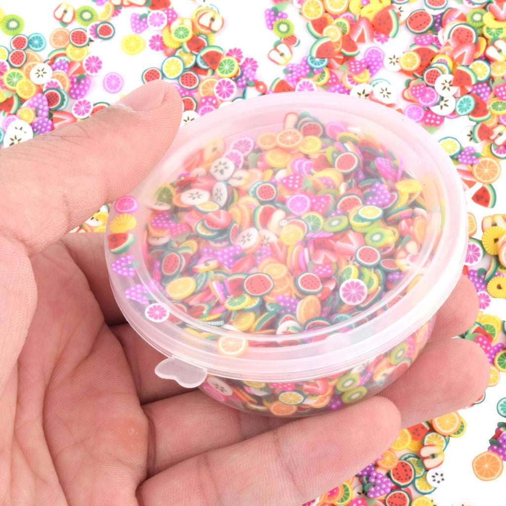 15 Jar Fruit Nail Art Charms fruit Slime Charms 3d Polymer - Temu