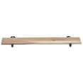 thumbnail image 6 of HUBERT® Reclaimed Wood Wall Shelf with Pipe Fitting - 48" L x 8" W x 1" H, 6 of 7