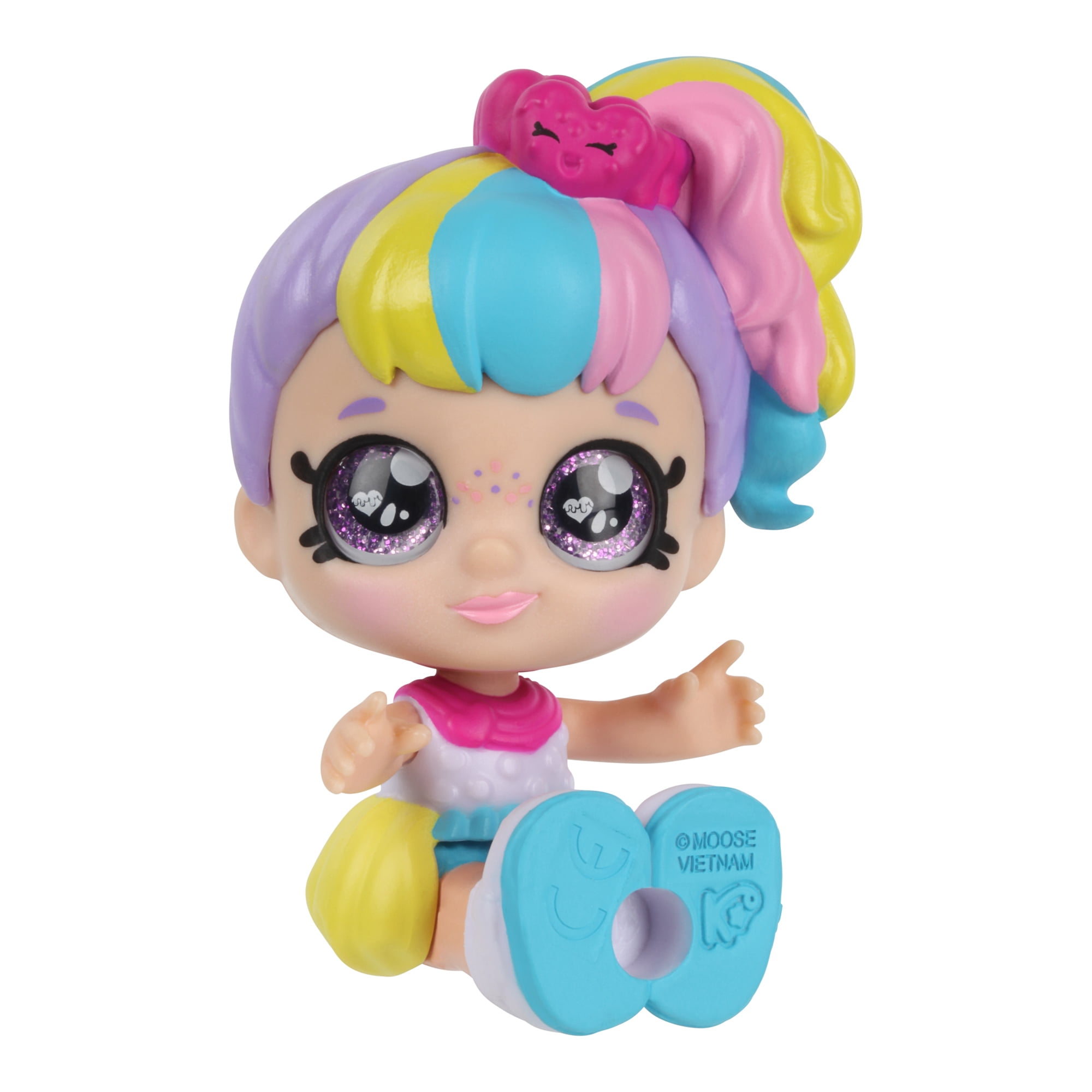 Kindi Kids Minis - Rainbow Kate - Posable Bobble Head Figure 1pc