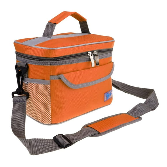 Bolsa Fresca Práctica Compacta Aislada Que Del de Del Refrigerador Del Viaje de Naranja