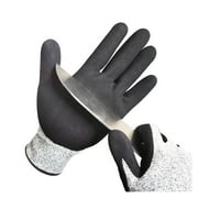 Work Gloves Black Nitrile Sandy Coating Cut Resistant Gloves Anti Slip Safety Working Construction Gloves Safety Work Glove ,Wear Resistant
