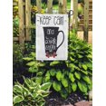thumbnail image 2 of KDAGR Black Lettering Coffee Beans and Cup Keep Calm Drink Graphic Garden Flag Decorative Flag House Banner 12x18 inch, 2 of 2