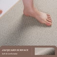 thumbnail image 3 of SIXHOME Bathroom Rugs Non Slip Rubber Backing Bath Mat Super Absorbent Bath mat Thin Soft Quick Dry Bath Runner Machine Washable Farmhouse Bathroom Mats Fits Under Door 20"x70" Beige, 3 of 7