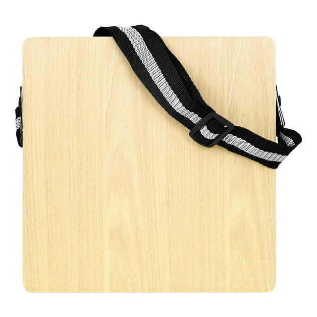Cajón de viaje, tambor de mano plano, compacto, único con correa ajustable, caja de percusión de cajón de madera para festivales, fiestas en casa, esp