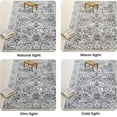 thumbnail image 5 of iOhouze Runner Rug for Hallways Washable 2x6 Rug Runner Vintage Thin Floral Rug Kitchen Runner Rugs Non Slip Soft Low Pile Print Runners for Kitchen Laundry Room Bedroom, Light Gray White, 5 of 8