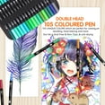 thumbnail image 3 of 105-Color Dual Tip Art Markers Set - Water-Based Coloring Pens for Calligraphy, Drawing, Sketching, Coloring, Bullet Journaling - Fine Liner and Brush Tips - Ideal for Artists, Students,and DIY Art, 3 of 10