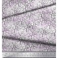 thumbnail image 2 of Soimoi Satin Silk Fabric Dry Tree Printed Fabric 1 Yard 42 Inch Wide, 2 of 3