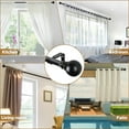 thumbnail image 4 of KAMANINA 3/4" Matte Round Ball Adjustable Single Curtain Rod, 28 - 48", Black, 4 of 6