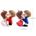thumbnail image 2 of 2 Pairs Adorable Couples Desktop Cake Topper Plastic Dashboard Decoration, 2 of 9