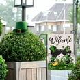 thumbnail image 4 of Welcome St. Patrick''s Day Mouse Decorative Garden Flag, Green Black Shamrock Clover Polka Dot Top Hat Yard Lawn Outside Decor, Gold Coin Irish Holiday Outdoor Home Decoration Double Sided 12x18, 4 of 5