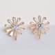 thumbnail image 1 of Pendientes de plata S925 Pendientes de color oro auténtico Accesorios con microincrustaciones de circonitas y flor de sol Cinturón colgante Broche de tremella, 1 of 6