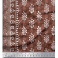 thumbnail image 2 of Soimoi Viscose Chiffon Fabric Leaves Panel Printed Craft Fabric by The Yard 42 Inch Wide, 2 of 3